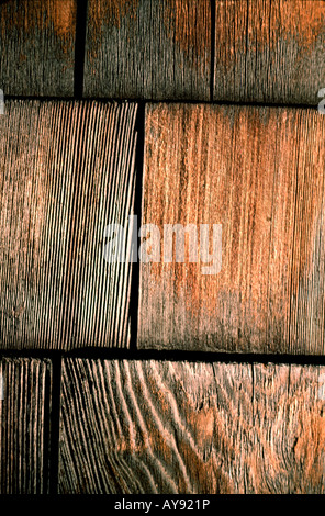 Close up of wood grain sur les USA en cabine Banque D'Images