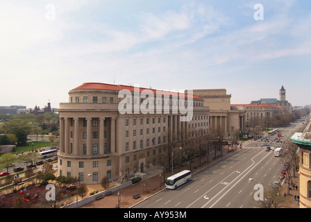 USA Washington DC Pennsylvania Avenue Commission fédérale du commerce extérieur de l'immeuble du gouvernement Banque D'Images