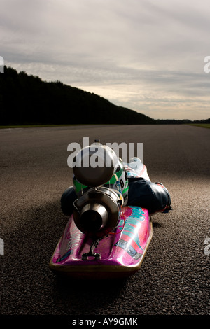 JOEL KING LUGE JET POWERED Banque D'Images