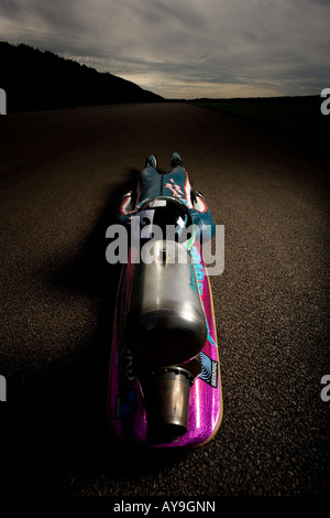 JOEL KING LUGE JET POWERED Banque D'Images