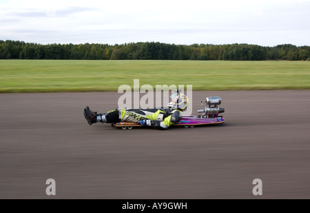 JOEL KING LUGE JET POWERED Banque D'Images