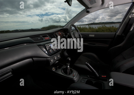 MITSUBUSHI EVOLUTION IX MR DARK SILVER 2008 Banque D'Images