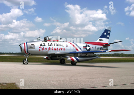 North American F86 Sabre jet de combat de l'USAF Banque D'Images