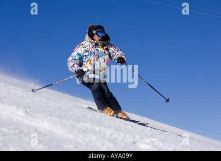Snowboard Ski à Tignes 2008 Banque D'Images