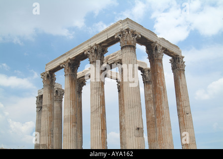 Grèce Athènes Temple de Zeus Banque D'Images