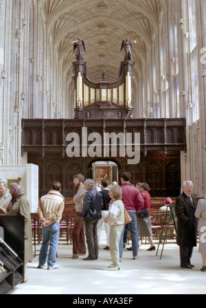 L'intérieur de la chapelle du Kings College Banque D'Images