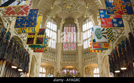 La dame chapelle à l'abbaye de Westminster Londres Angleterre Banque D'Images