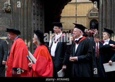 Ex USA président Jimmy Carter a quitté laissant la cérémonie Encaenia Oxford University Banque D'Images