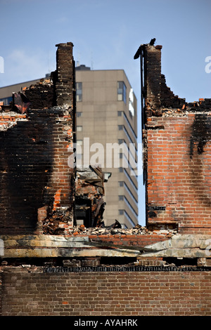 Les ruines de le Manège Militaire de Québec Québec City armory sur l'avenue Wilfrid Laurier. Banque D'Images