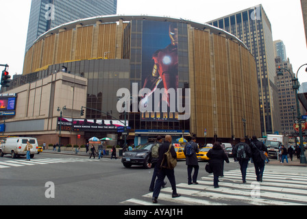 La Huitième Avenue de Madison Square Garden Banque D'Images