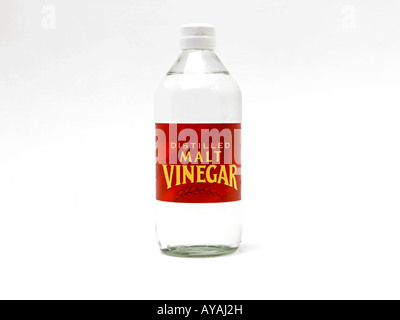 Vinaigre de malt blanc distillé Banque D'Images