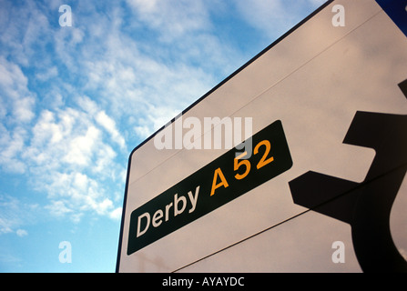 L'autoroute m1 road traffic sign. Banque D'Images