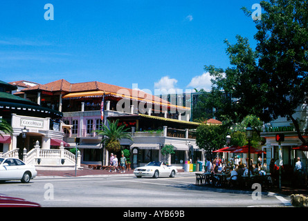 Coconut Grove Miami Floride Banque D'Images