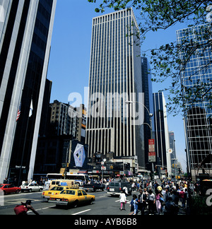 6ème Avenue New York USA en l'an 1998 Banque D'Images