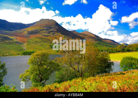 Stile est tombé de haut Buttermere Lake District Cumbria England Angleterre UK Banque D'Images