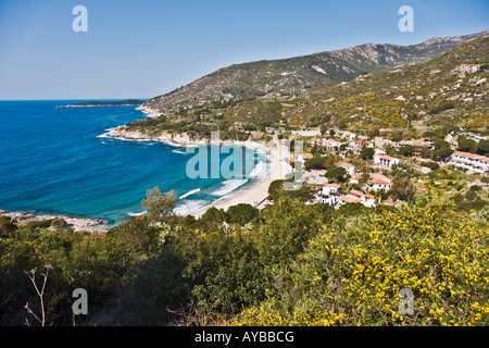 Vue de la plage de Cavoli Ile d'Elbe Livorno Italie Banque D'Images