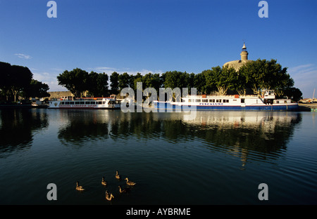 Ville d'Aigues-Mortes France Banque D'Images