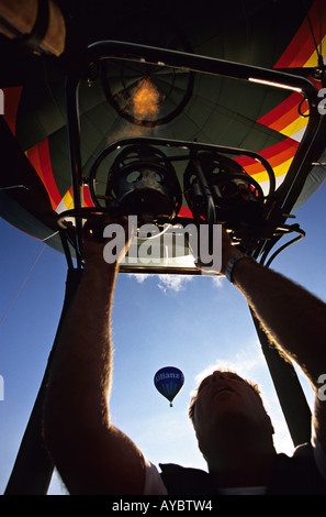 Hot air balloons festival France Banque D'Images