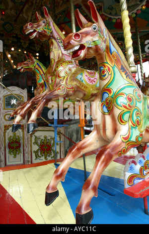 Manège à Royal Cornwall Show Wadebridge Banque D'Images