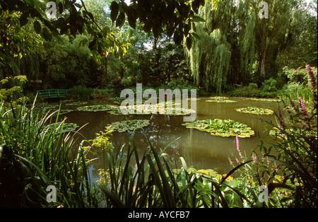 Water Lily Pond dans les jardins de Claude Monet, Giverny, France Banque D'Images