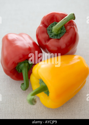 Des poivrons rouges et jaunes - haut de gamme image numérique Hasselblad 61Mo Banque D'Images