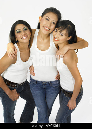 Vue supérieure de jeunes femmes Banque D'Images