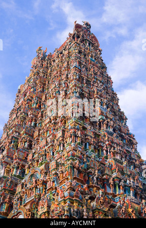 Temple Sri Meenakshi, Madurai, Inde Banque D'Images