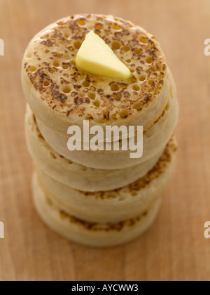 Crumpets tourné avec moyen format Hasselblad numérique pro Banque D'Images