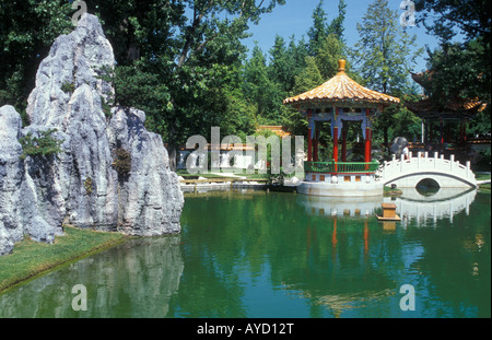 Jardin Chinois au quartier Zurichhorn à Zurich Suisse Banque D'Images