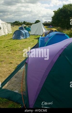 Le Camp climatique camp de protestation par Drax Power Station, Selby, Yorkshire, UK Banque D'Images