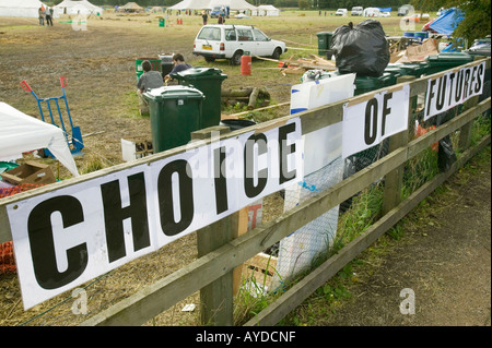 Le Camp climatique camp de protestation chez Drax Power Station, Selby, Yorkshire, UK Banque D'Images