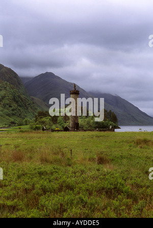 Le monument de Glenfinnan Bonnie Prince Charlie à Loch Shiel Highland Scotland UK Banque D'Images