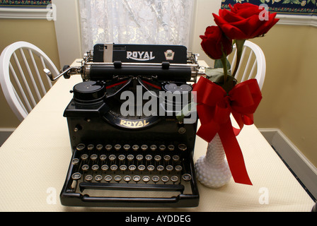 Vieille machine à écrire Banque D'Images