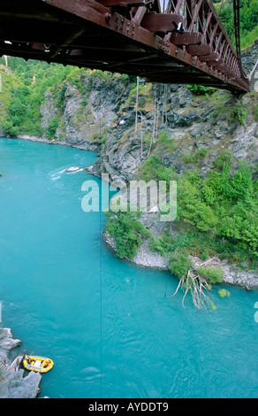 Kawarau Bridge près de Queenstown Otago ile sud Nouvelle Zelande Banque D'Images