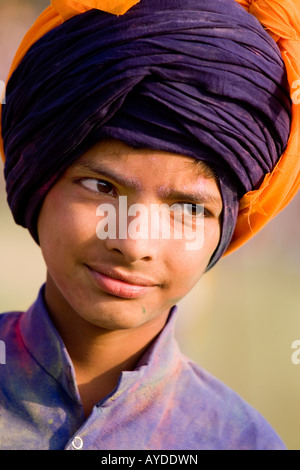 Dans Hollamohalla Sikh festival, Anandpursahib, Punjab, India Banque D'Images