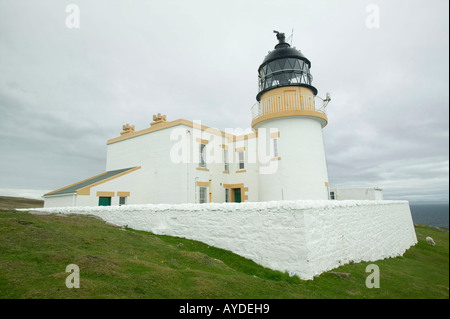 Phare de Bonaventure, Stoer Stoer Head, Assynt, Écosse, Royaume-Uni, Banque D'Images