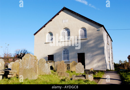 Welsh Hengoed Ystrad Mynach Chapelle Baptiste South Wales UK GB 1710 reconstruite 1829 Banque D'Images