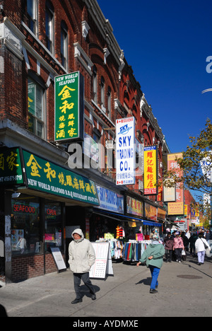 Le quartier chinois, l'avenue Spadina Banque D'Images