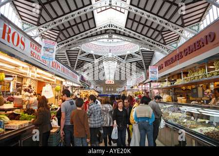 Mercado Central à Valence Espagne Banque D'Images