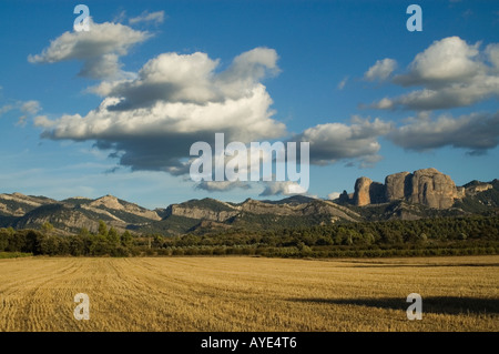 Les Roques d'en Benet, Ports de Beseit National Park.Horta de Sant Joan .Terra Alta région, province de Tarragone . Espagne Banque D'Images