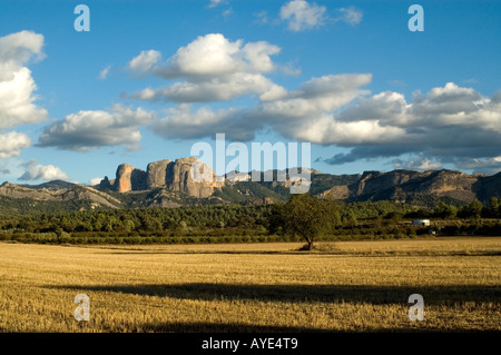 Les Roques d'en Benet, Ports de Beseit National Park.Horta de Sant Joan .Terra Alta région, province de Tarragone . Espagne Banque D'Images