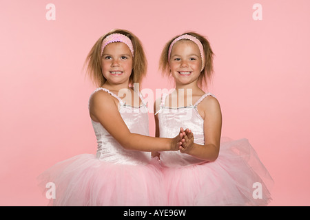 Ballerine Twin Sisters Banque D'Images