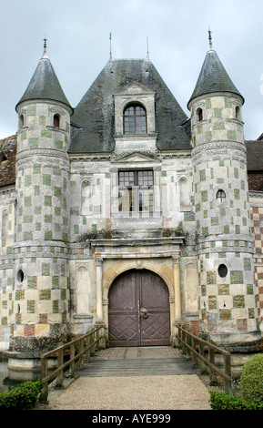 Chateau de St Germain de Livet Normandie France Banque D'Images