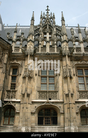 Palais de justice de Rouen Normandie France Banque D'Images