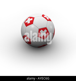 Ballon de football suisse Banque D'Images