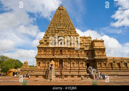 Brihadishwara Temple Hindou à Thanjavur Inde du Sud Banque D'Images