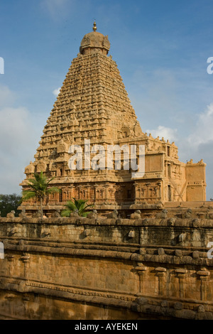 Brihadishwara Temple Hindou à Thanjavur Inde du Sud Banque D'Images