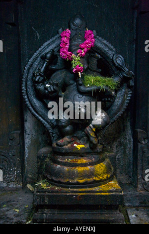 Statue de Ganesh a Sree Meenakshi Temple Hindou à Madurai Inde du Sud Banque D'Images