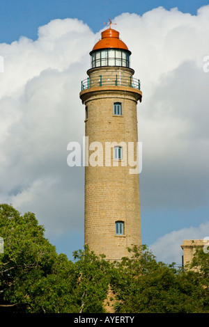 1901 Nouveau Phare à Mamallapuram Inde du Sud Banque D'Images