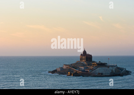 Vivekananda Memorial Rock dans le sud de l'Inde Kanyakumari Banque D'Images